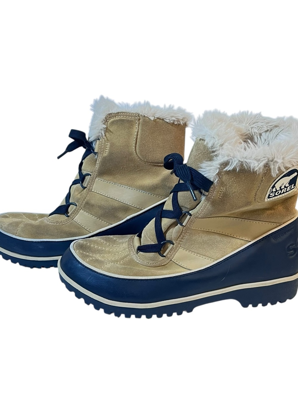 Sorel Tivolo II Fur Lined Lace Up Winter Snow Boots Womens Size 10 NL2089-373
